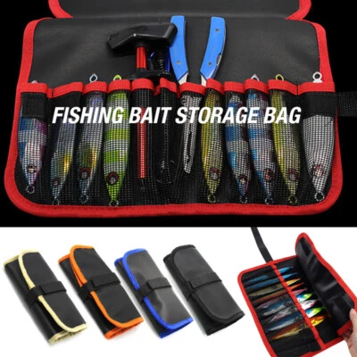 $18.99 • Buy Fishing Bag Lure Organizer Bait Storage Bag Waterproof Adjustable Fishing Gear