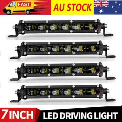 4Pcs 7Inch Led Work Light Bar Spot Reverse Fog Lights 4WD Driving Lamp UTE 4X4 • $55.49