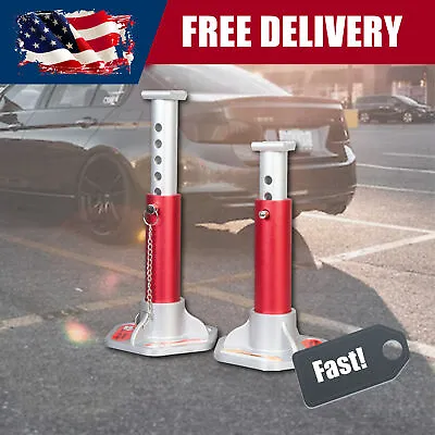Big Red 2 Pack 3 Ton Double Locking Aluminum Jack Stands Red • $70.99