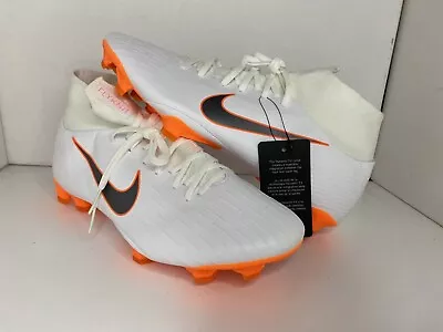 Mercurial Superfly 6 Pro FG White Total Orange Soccer Cleats Size 9 AH7368 107 • $149.97