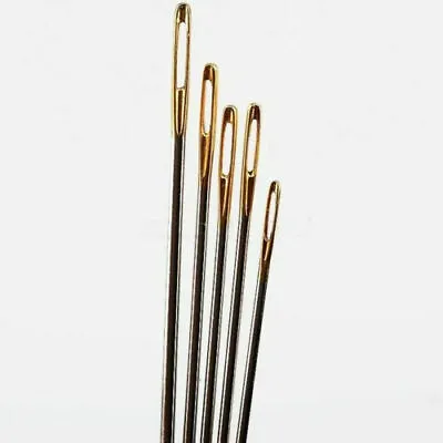 10PCS Leather Canvas Sewing Stitching Needles Leathercraft Handmade Repair Tools • £2.51