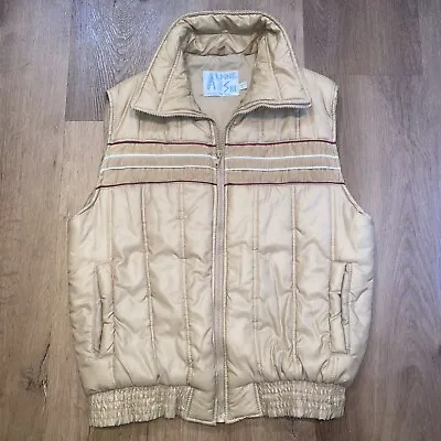 Vintage Ski Jacket Vest Mens LARGE Alpine Snow Coat Retro Striped Vtg 70s 80s • $49.99