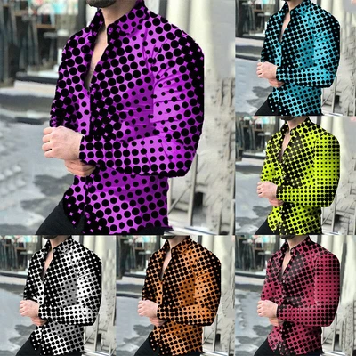 £19.16 • Buy High Quality Mens Shirts Button Down Shirt Dress Shirt L~3XL Party Plus Size