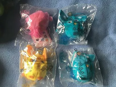 McDonalds Happy Meal Toy Furby Connect 2016 Dino Plush Hanger Key Ring Blue Pink • £5.99
