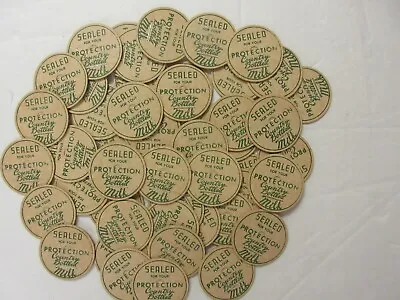 Lot Of 25 = Old Milk Bottle Caps = Country Bottled Milk = Never Used = Nice • $6.99