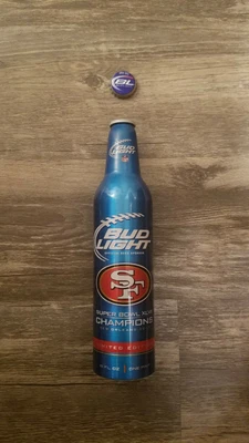$220 • Buy  1 2013 San Francisco 49ers Losers Bud Light Aluminum Beer Bottle Can Alu 502025