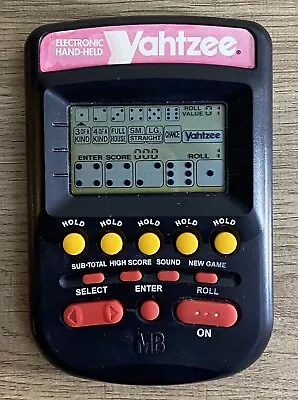 1995 Vintage Milton Bradley MB Electronic Hand-Held Yahtzee Game *Tested/Working • $13.99