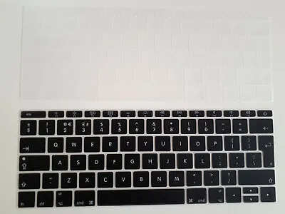 £3.39 • Buy UK EU Keyboard Skin Cover For Apple MacBook PRO 13 A1708 (Retina) Clear & Black
