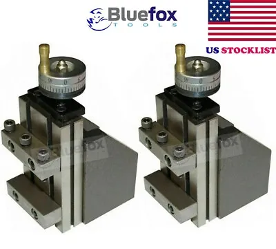 Mini Vertical Slide Lathe Milling Tool Post 2 Pcs Size 95 X 50 Mm Lathe Machine • $102.14