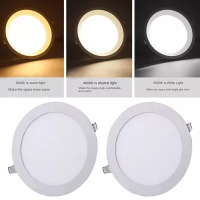 1 Round Recessed Ceiling Down Light 3W-12W Downlight 2023 LED Panel  Durable • $18.17