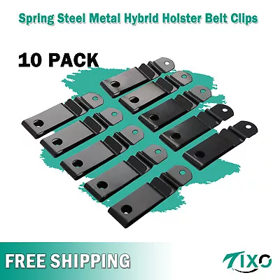 10PC Spring Belt Holster Sheath Clip For Kydex Cloth Leather Knife Without Screw • $11.99