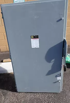 Surplus Square D HU365 400 Amp 600v NON Fused Indoor 3 Phase Disconnect DIS705 • $1498