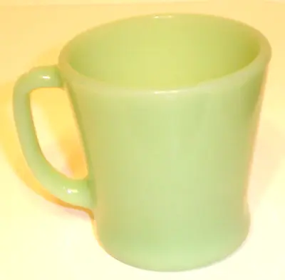 Vintage Fire-King Jadeite  Anchor Ware Logo  D-Handle Coffee Mug / Jade-ite Cup • $35