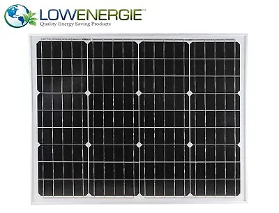 50w Lowenergie Solar Panel Mono-Crystalline PV Photo-voltaic Boat Caravan Home • £34.99