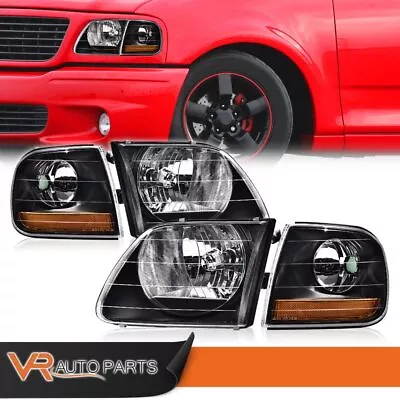 Fit For 97-03 F-150 Expedition Lightning Style Headlights & Corner Parking Lamp • $58.48