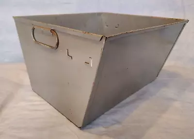 Metal Box Vintage Metal Storage Box Planter Box Industrial Organizer • $12.50