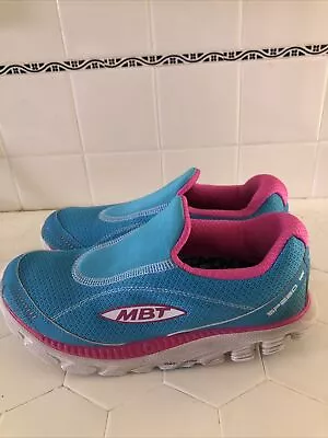 MBT Women's  Speed 16 Shoes US  Womens 7.5  Blue Pink Slip On • $64.99