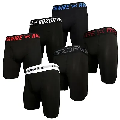 Mens Boxers 3 Pack Longer Leg Boxer Short Sports Underwear Set Stretchy S-5XL • £17.95