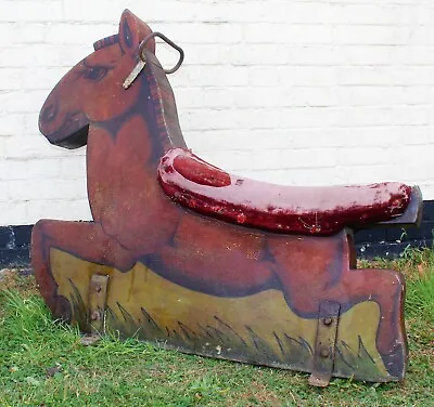 £375 • Buy 1920's Vintage Fairground Carousel Donkey Ride Childs Antique Wooden Decor Manca