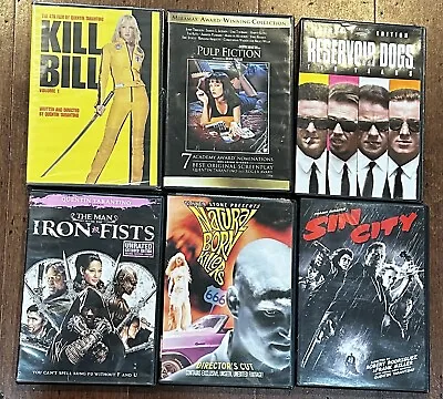 Quentin Tarantino 6 DVD Lot Kill Bill Pulp Fiction Natural Born Killers+ BN/LN • $15.99