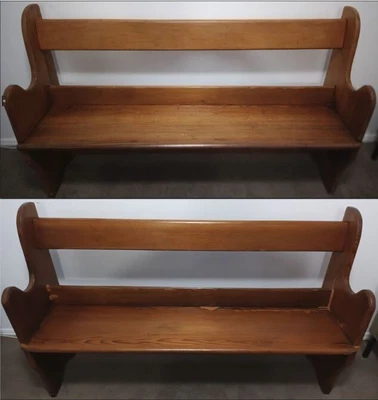 $500 • Buy Pair Of Antique Cedar Timber Church Pews