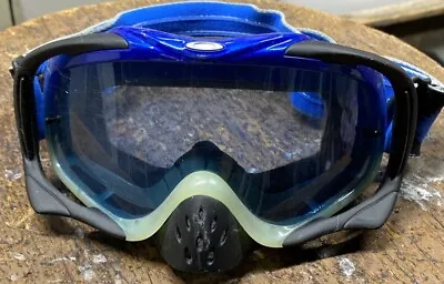 Snowboard Goggles Vintage Oakley Blue And Black Moto/ Ski/Snowmobile/ • $39.99