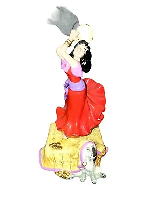 RARE Disney Hunchback Of Notre Dame Esmeralda Rotating Ceramic Music Box Enesco • $23.72
