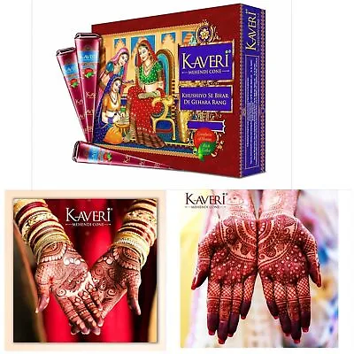 100% Herbal-Natural Kaveri Temporary Tattoo Mehandi Ayurvedic Henna Cones • $5.58