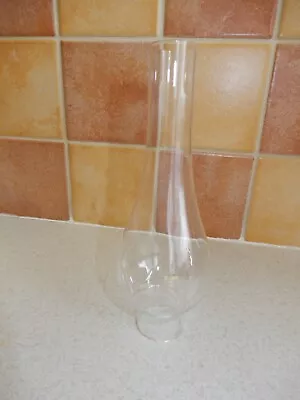 Small Clear Glass Oil Lamp Chimney 7 . • £9