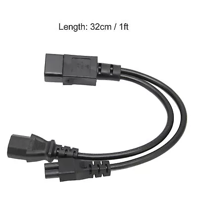 IEC 320 C14 Male To C13 And C5 Female Splitter Adapter Cable Power Plug Cord BEA • $10.29