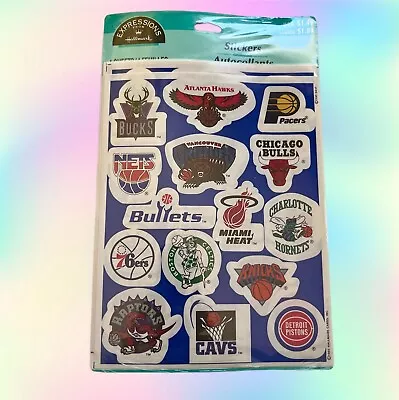 NEW 1996 NBA Basketball Team Logo Sticker Pack 76ers Bulls Lakers Jazz Raptors • $4