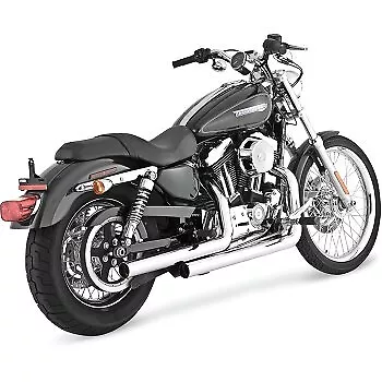Vance & Hines 17821 Chrome Straightshots Exhaust System For 04-13 Sportster XL • $549.99