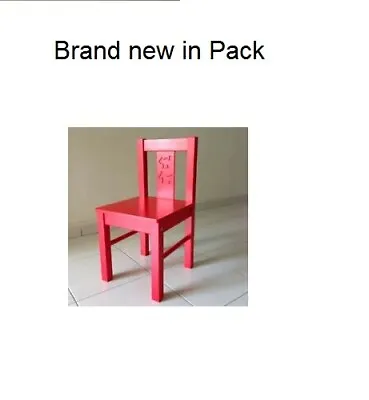 Ikea Kritter Nursery Home Kids Childrens Wooden ChairPlaying Chair Red • £32.99