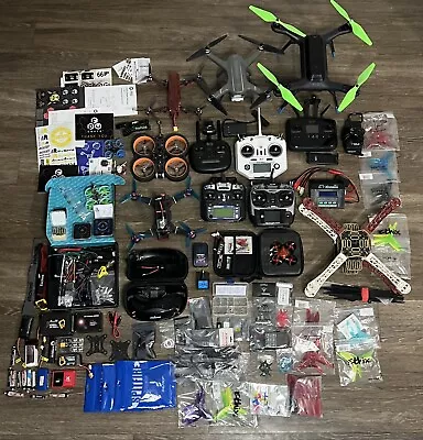 HUGE Lot FPV Drone Racing Quadcopter GPS - Remotes Batteries Parts/Electronics + • $899.99