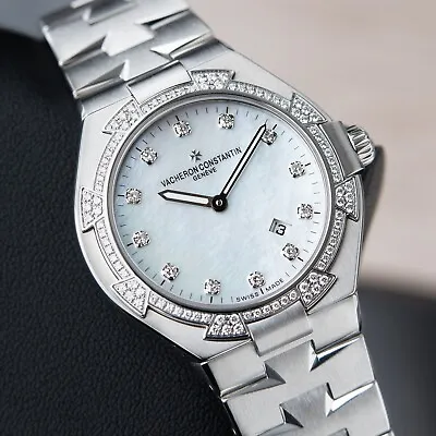 $9495 • Buy Vacheron Constantin Overseas Women's Watch Diamond Mother Of Pearl Steel 34mm