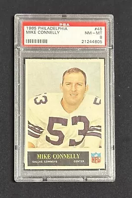 1965 Philadelphia Football #45 MIKE CONNELLY PSA 8 NM MT ONLY 15 HIGHER! • $27.50