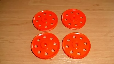 Meccano Four Pulley Triflat 39mm 1.5 Inch Part A621 Used • £1.40