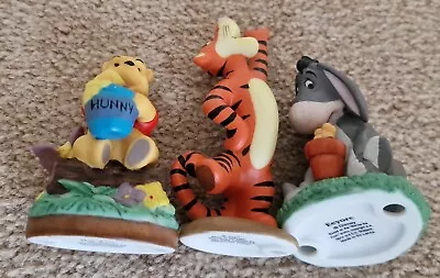 Disney Grolier Porcelain Figures Bundle Pooh Tigger And Eeyore • £15