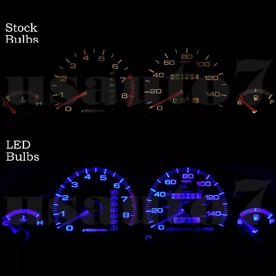 Dash Instrument Cluster Gauge BLUE LED LIGHTS BULBS KIT Fits 90-93 Acura Integra • $9.99