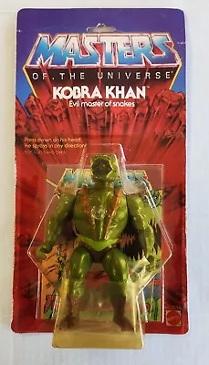 1983 MOTU KOBRA KHAN Masters Of The Universe He-man Vintage Rare NIB • $149.99