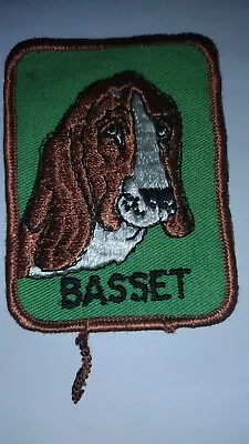 Vintage Sew On Patch Basset • $6