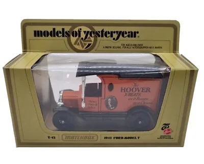MATCHBOX Models Of Yesteryear Y-12 1912 FORD MODEL T HOOVER 1:35 • £8.99