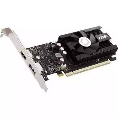 MSI NVIDIA GeForce GT 1030 Graphic Card - 4 GB DDR4 SDRAM - Low-profile • $80