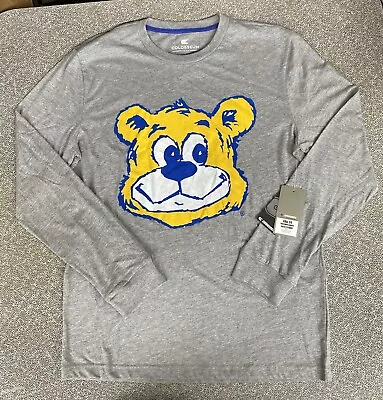 NEW UCLA Bruins Retro Bear Colosseum Heathered Grey LS Crew Neck Shirt Men's L • $19.99