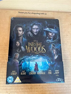 INTO THE WOODS (2014) Zavvi UK Limited Ed. Blu Ray Steelbook NEW & SEALED Disney • £24.98