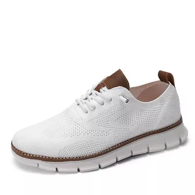 Summer Men Casual Shoes Breathable Mesh Soft Loafers Slip On Male Footwear Flats • $32.55