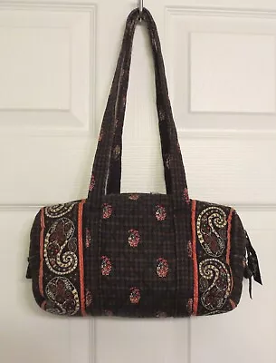 Vera Bradley Shoulder Bag Purse Houndstooth Brown Black Paisley Retired • $4.99