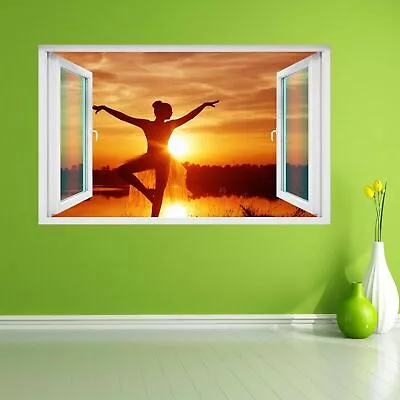 Ballerina Ballet Dancer Art Wall Sticker Mural Decal Kids Room Home Decor CK13 • £15.99