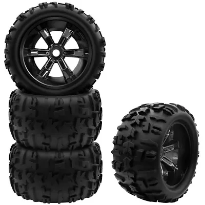 GLOBACT 1/8 1/10 17mm Hex RC Wheels And Tires For 1/10 TRX ERevo T-Maxx Summit • $57.99