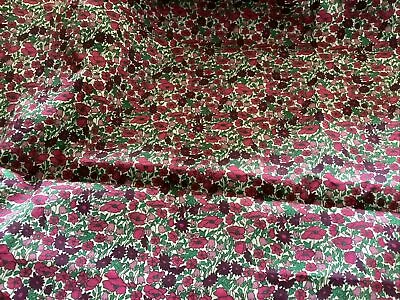 Liberty Tana Lawn Fabric Remnants PETAL And BUD 13”X10” • £5